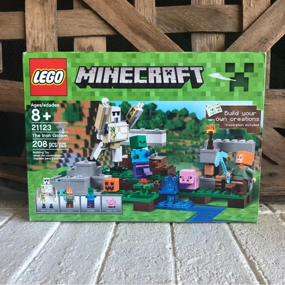 Lego Toys New Retired Lego Minecraft The Iron Golem 2123 Set